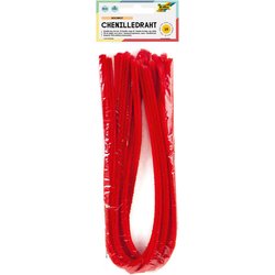 Chenilledraht 8mm 50cm 10St hochrot