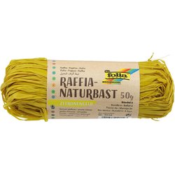 Raffia Naturbast 50g zitronengelb
