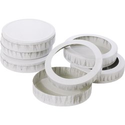 Käseschachtel Laternenober /unterteil Ø11cm 10 Paar weiß