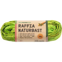 Raffia Naturbast 50g hellgrün