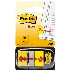 Haftnotiz Post-it 680-33 Index Ausrufezeichen gelb 50Bl