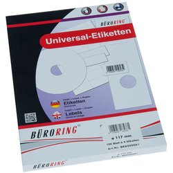 CD-Etiketten 117mm weiß 100Bl=200St