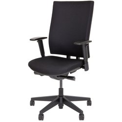 Bürodrehstuhl 5070 schwarz gepolsterte Rückenlehne, Komfortsitz