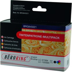 Tintenpatrone für Brother LC970/LC1000 Multipack black/cyan/magenta/yellow