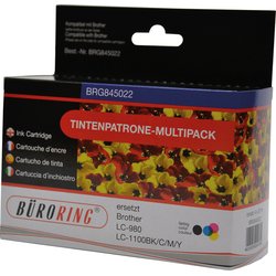 Tintenpatrone für Brother LC980/LC1100 Multipack black/cyan/magenta/yellow