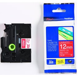 Schriftbandkassette TZE435 laminiert, 12mm breit / 8m lang
