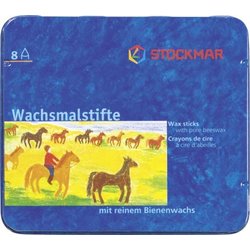 Wachsmalstift Stockmar 31000 8St sortiert in Metalletui