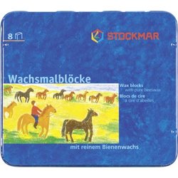 Wachsmalblock Stockmar 34000 8St sortiert in Metalletui