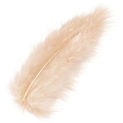 Marabufeder 10cm 15 Stück apricot