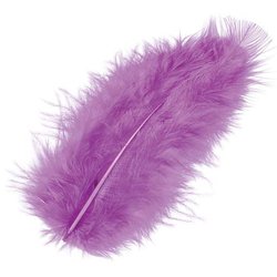 Marabufeder 10cm 15 Stück violett