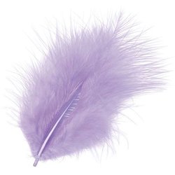 Marabufeder 10cm 15 Stück flieder