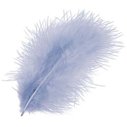 Marabufeder 10cm 15 Stück wasserblau