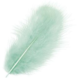 Marabufeder 10cm 15 Stück türkis