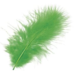 Marabufeder 10cm 15 Stück grün