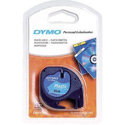 S0721650 DYMO 12mm BLACK-BLUE 91205 plastic tape 4m UK/FR-VERSION