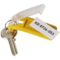 Schlüsselanhänger Durable 195704 Key Clip Kunststoff 6St gelb