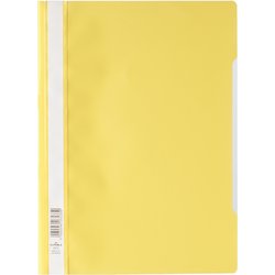 Schnellhefter PP Vorderdeckel transparent A4 gelb