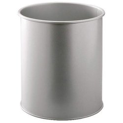 Papierkorb Durable 330123 Metall rund metallic silber