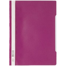 Schnellhefter PP Vorderdeckel transparent A4 dunkelrot