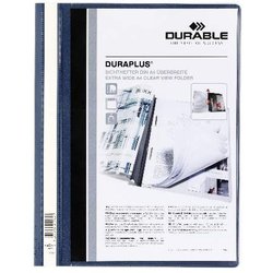 Angebotshefter Durable 257907 Duraplus dunkelblau mit Sichttasche
