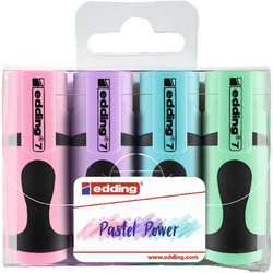 Mini Textmarker 4er Set pastell