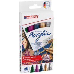 Acrylmarker metallic 5er Set