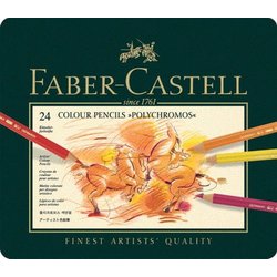 Künstler-Farbstift Faber Castell 110024 Polychromos 24St im Metalletui