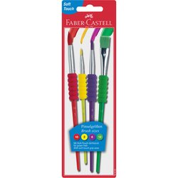 Pinsel-Set mit Softgriffstück 4er