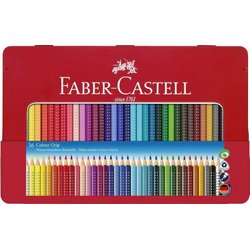 Farbstift Faber Castell 112435 ColourGrip 36St im Metalletui