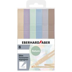 Textmarker Slim natural shades 6er Etui