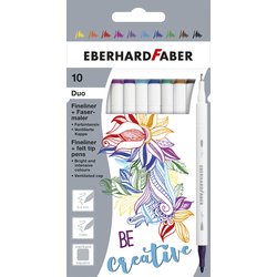 Duo Fineliner Filzstift 10er Etui