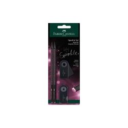 Schreibset Sparkle Midnight rose