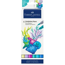 Aqua Dual Marker Seashells Symphony 6er