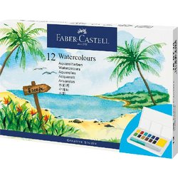 Aquarellfarben Creative Studio 12 Farben + Pinsel
