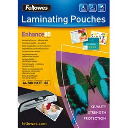 Fellowes® Laminierfolie Enhance 80 53022 DIN A4 100 St./Pack.