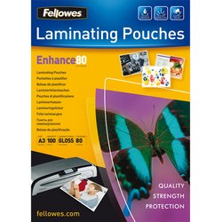 Laminierfolie Fellowes 5306207 Enhance 80 Mikron A3 glänzend
