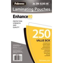 Laminierfolie Fellowes® Value Pack 5312903 80 Mic DIN A4 250 St./Pack.