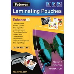 Laminierfolie Fellowes 2452103 Enhance 80Mic A4 matt