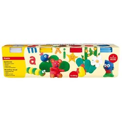 Spielknete in 4 Basisfarben