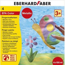 Fingermalfarbe EFA 578802 Metallic 100ml 4St