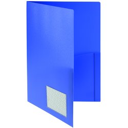 Broschürenmappe Foldersys 10008-40 A4 PP m.Klarsichttasche blau