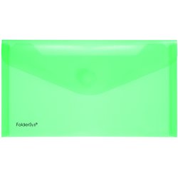 Sichttasche Foldersys 40103-54 PP LD mit Klettverschluss transluzent grün