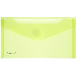 Sichttasche Foldersys 40103-64 PP LD mit Klettverschluss transluzent gelb