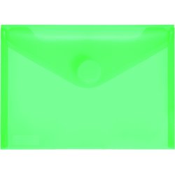 Sichttasche Foldersys 40116-54 PP A6quer mit Klettverschluss transluzent grün