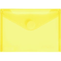 Sichttasche Foldersys 40116-64 PP A6quer mit Klettverschluss transluzent gelb
