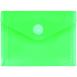 Sichttasche Foldersys 40117-54 PP A7quer mit Klettverschluss transluzent grün