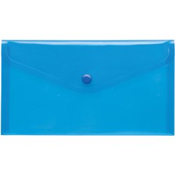 Sichttasche Foldersys 40913-44 PP LD mit Druckverschluss transluzent blau