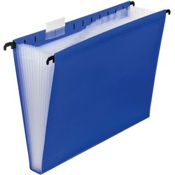 Hängefächertasche Polypropylen A4 12 Fächer opak-blau