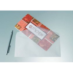 Briefumschlag DIN Lang transparent 100g/m² 25St
