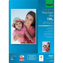 Fotopapier Sigel Ultra IP639 Inkjetpapier hochglänzend hochweiß 190g A4 50Bl